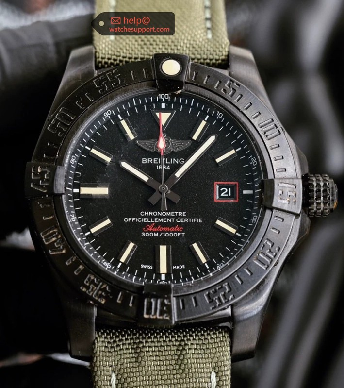 Breitling Avenger Blackbird 43mm Black Dial Watch