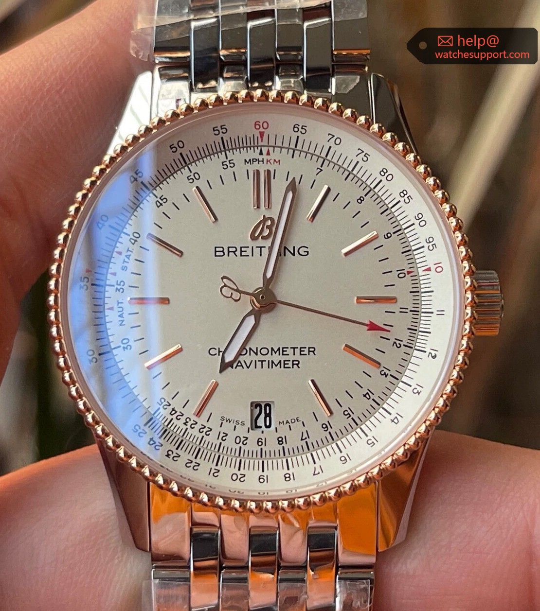 Breitling Navitimer 1 White Dial 38mm Automatic Men’s Watch