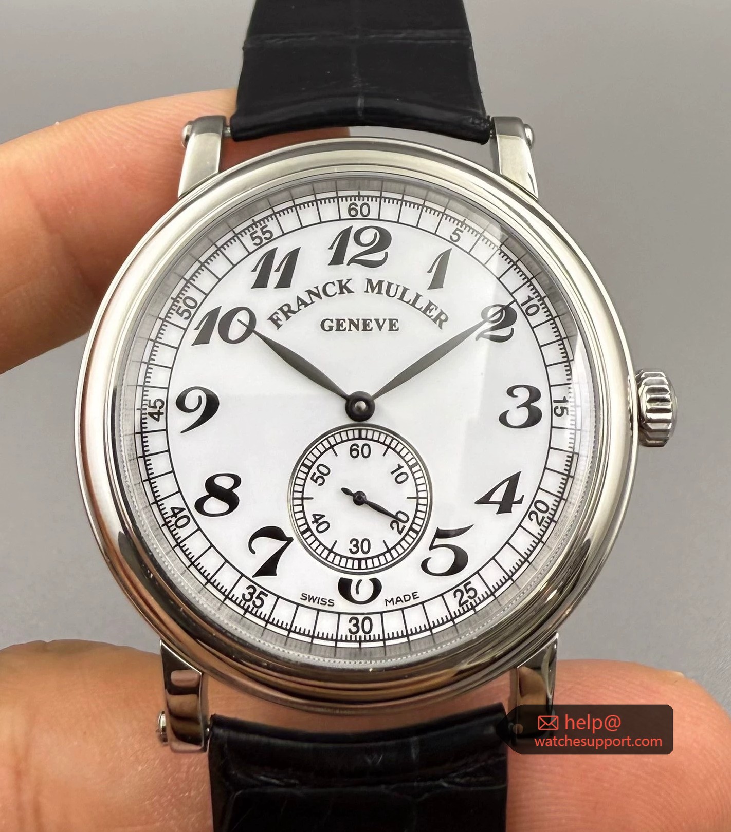 Franck Muller 7421 Classic Small Seconds White Enamel Dial Hand-Woundne