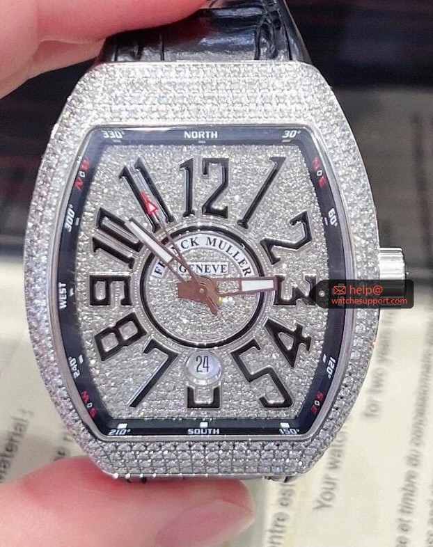 Frank Muller Vanguard V45 Diamond-Paved Yacht 45mm