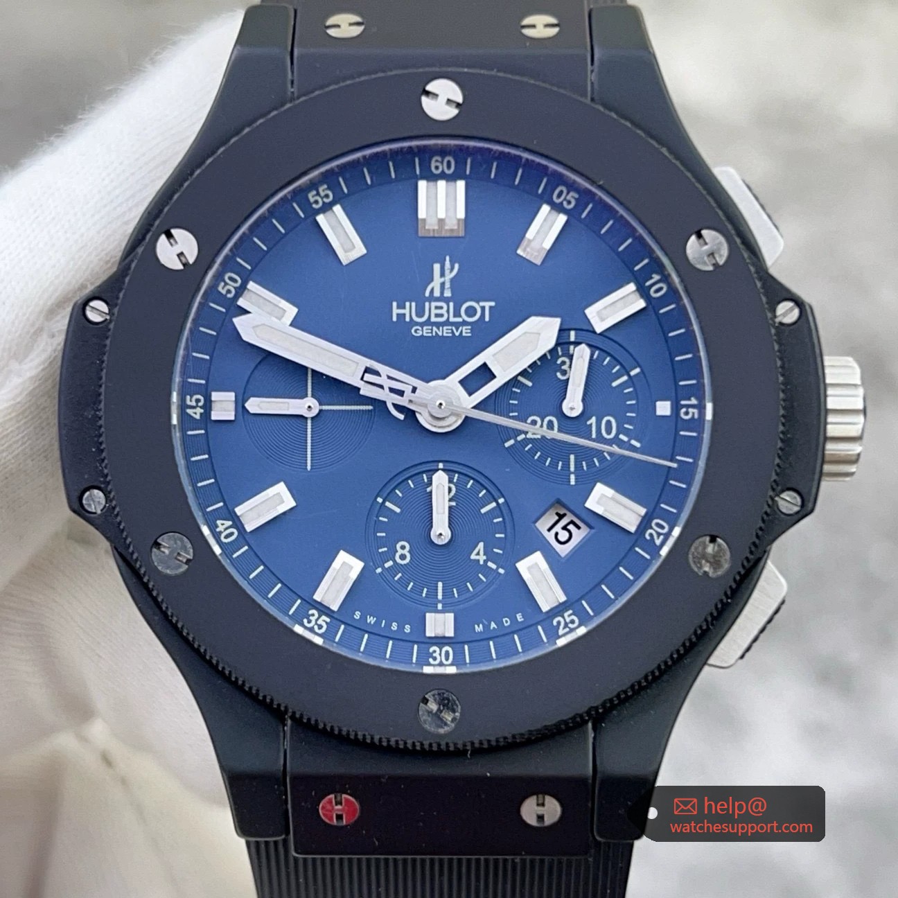 Hublot Big Bang 301.CI.5190.GR Blue Dial Black Ceramic 44mm