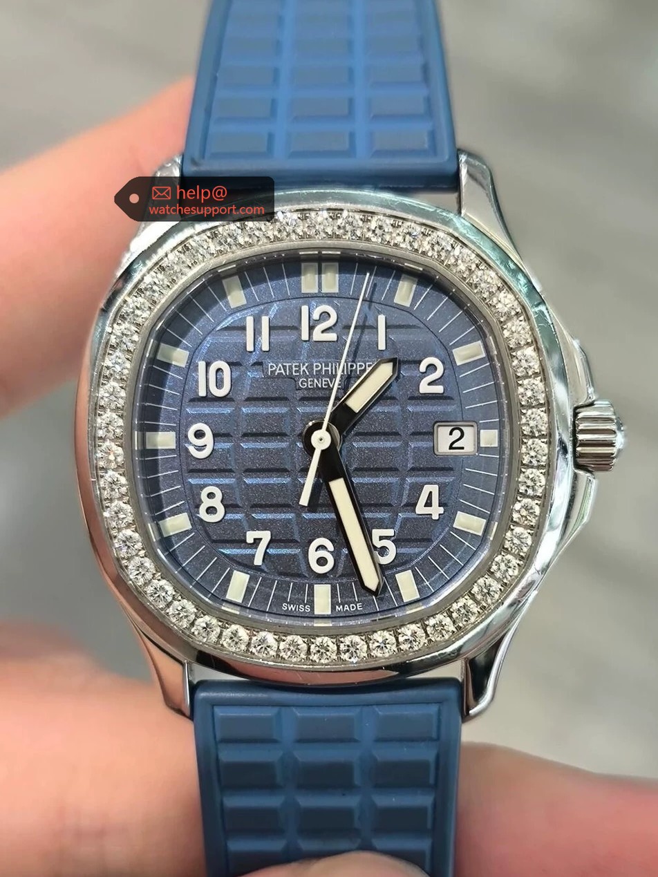 Patek Philippe Aquanaut 5067a Blue Quartz Diamond Bezel