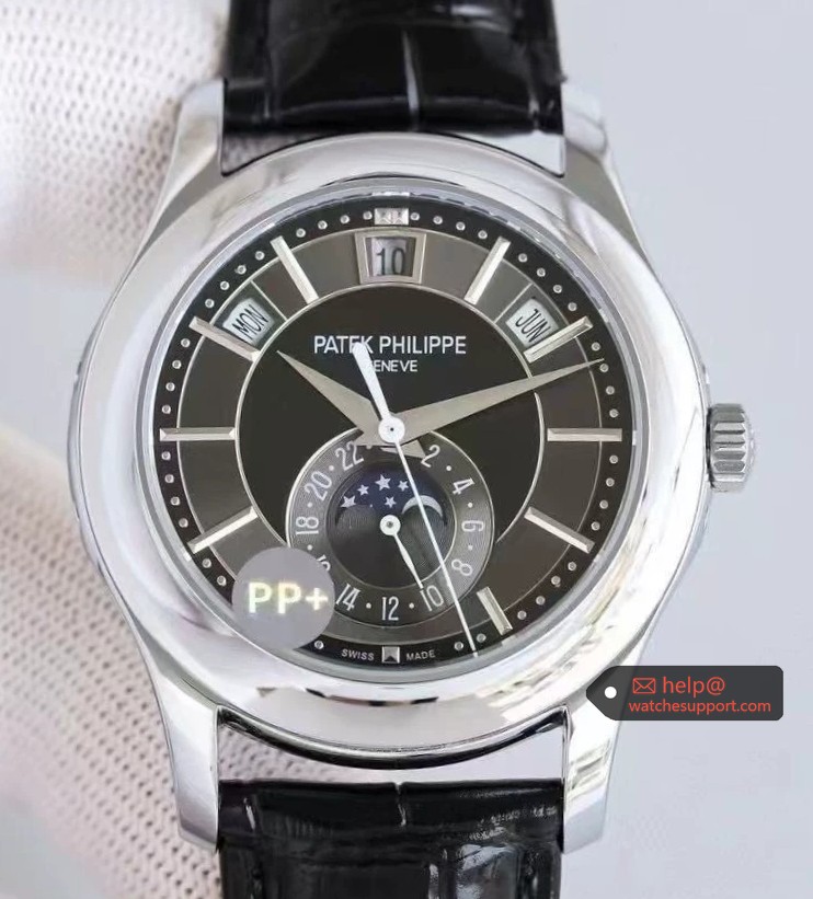 Patek Philippe 5205G Complicated Chronograph Black Dial Classic Moonphase Watch