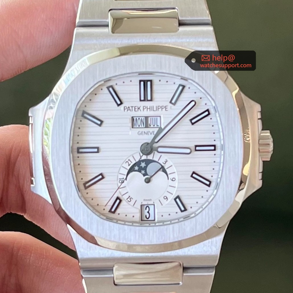 Patek Philippe Nautilus 5726/1A-010 White Dial Annual Calendar Moonphase