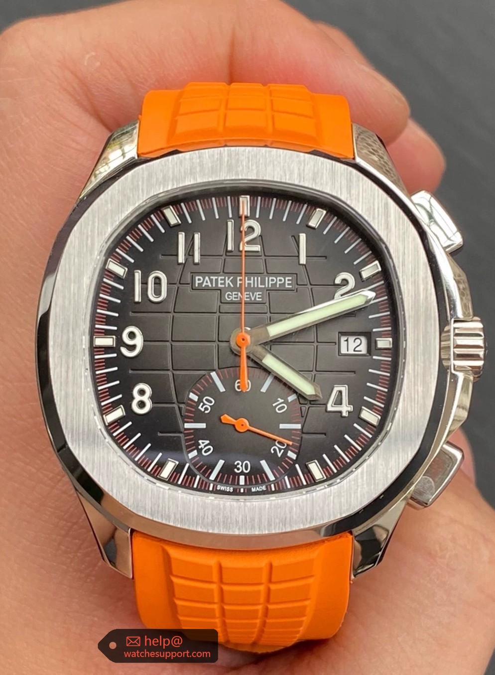 Patek Philippe Aquanaut 5968A-001 Orange Hand Grenade Chronograph