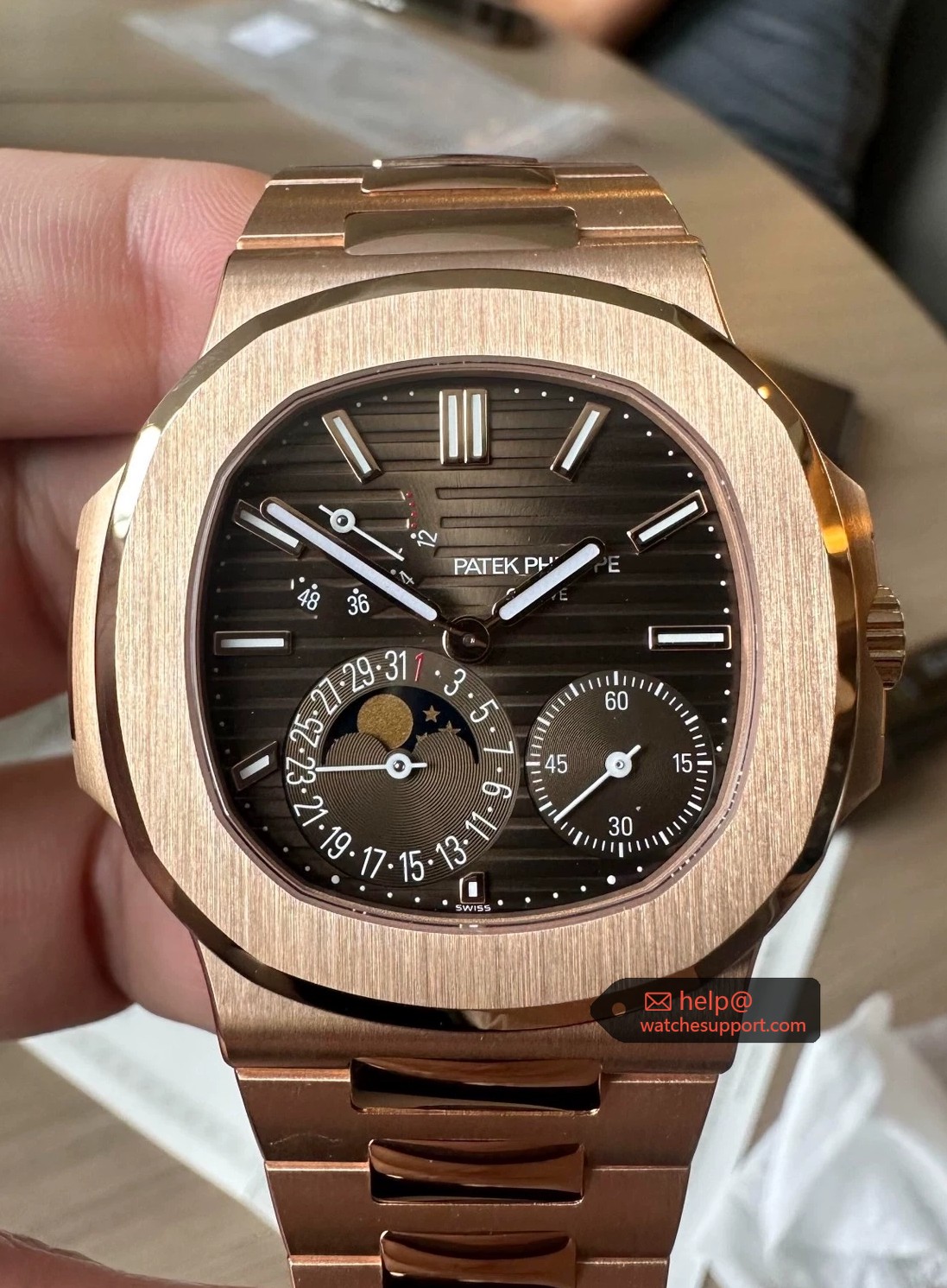 Patek Philippe Nautilus 5712R Rose Gold Brown Dial