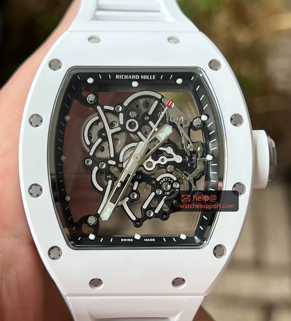Richard Mille RM 005 White Ceramic Skeleton Dial