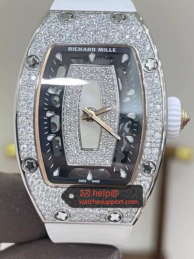 Richard Mille RM 007 Snowflake Diamond White Gold Skeleton