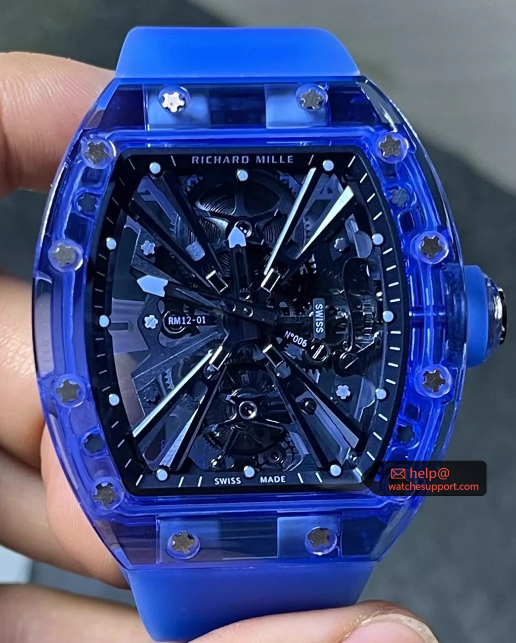 Richard Mille RM 12-01 Tourbillon Blue Sapphire Skeleton