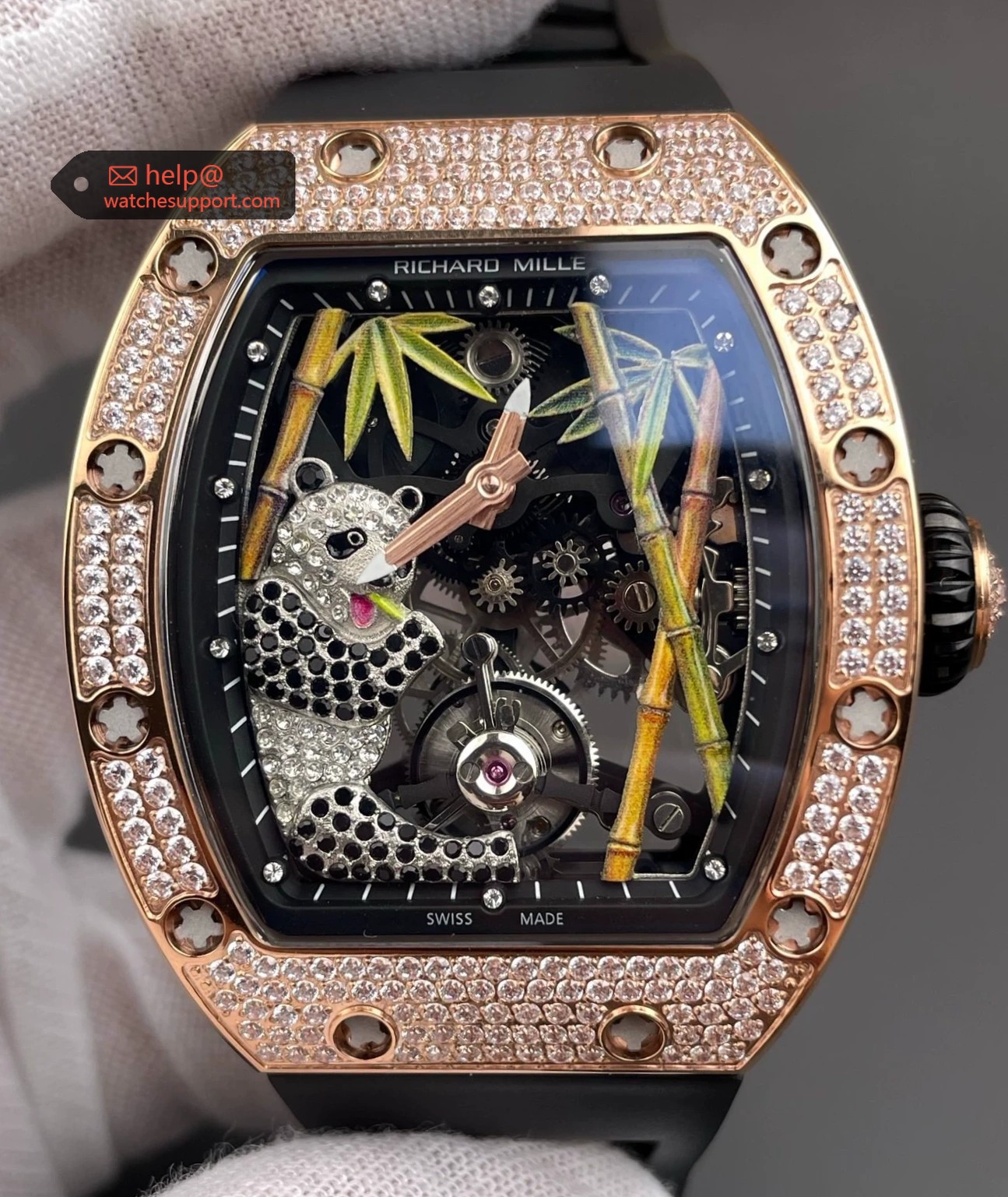 Richard Mille RM 26-01 Panda Limited Edition Black Dial with Bamboo Decoration
