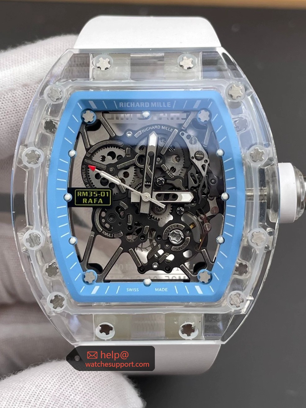 Richard Mille RM 35-01 Rafael Nadal Transparent Blue