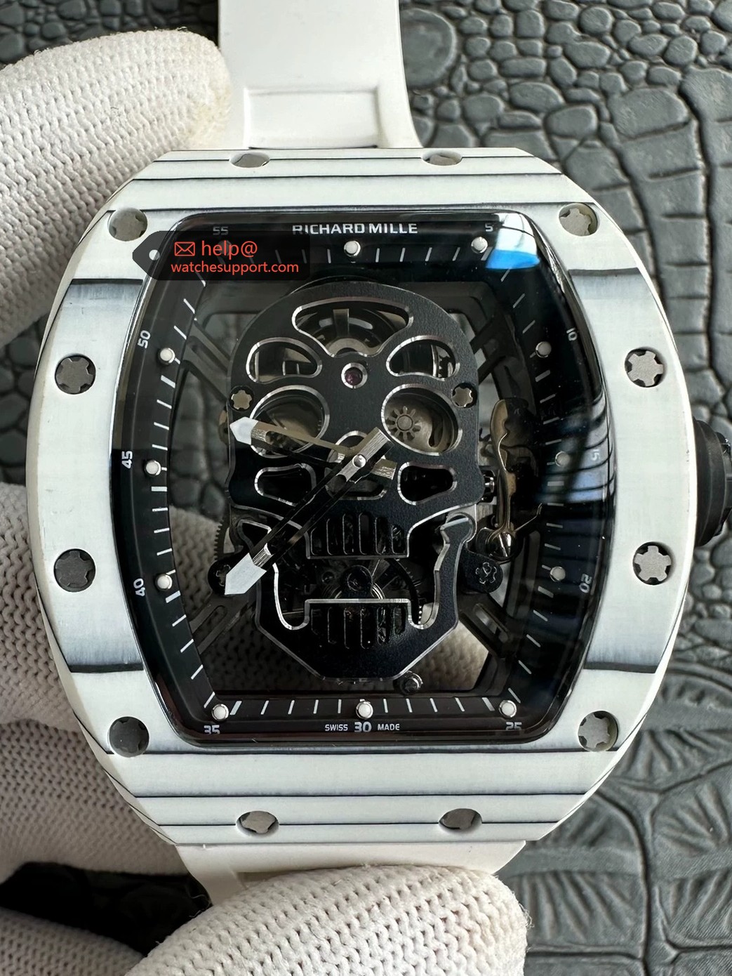 Richard Mille RM 52-01 White NTPT Skull Tourbillon