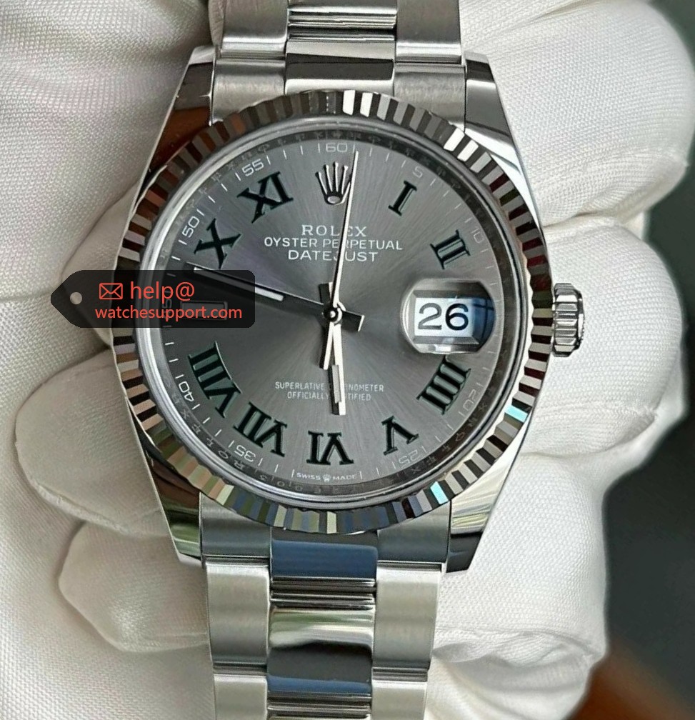 Rolex Datejust 126234 Green Roman Dial Wimbledon 36mm