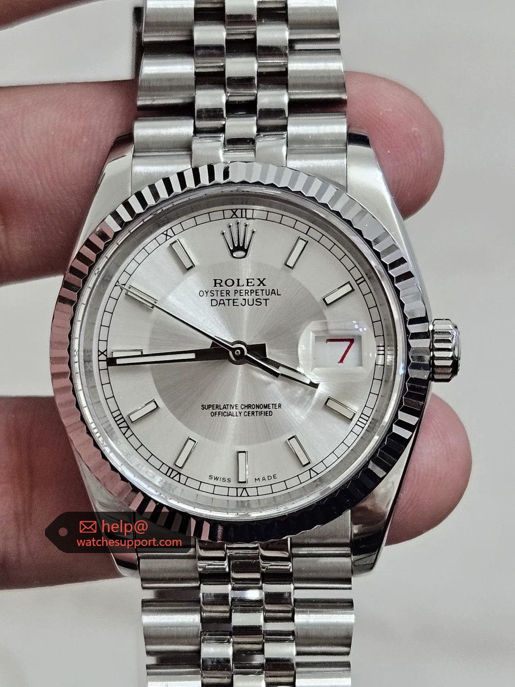 Rolex Datejust 116234 Stainless Steel White Dial 36mm