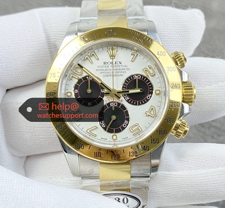 Rolex Daytona 116523 Two‑Tone Black Racing Dial 40mm