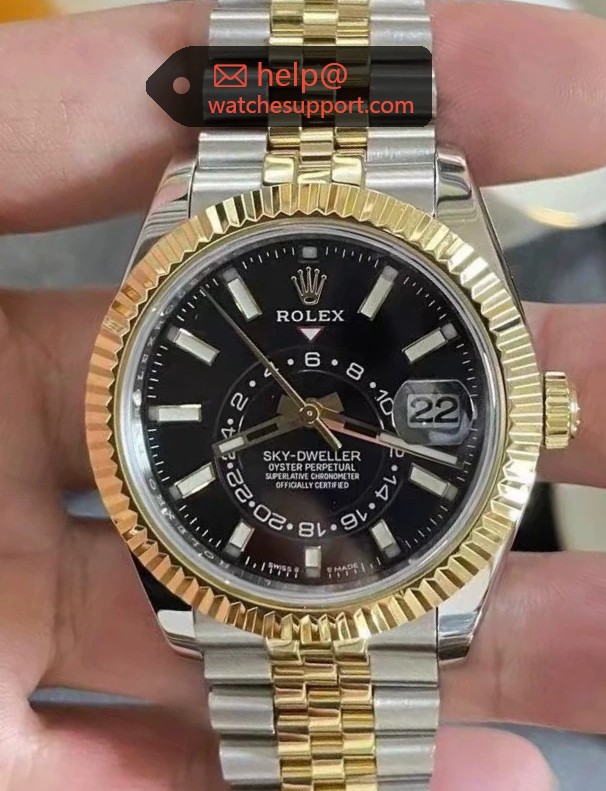 Rolex Sky-Dweller 326933 Two-Tone Black Dial 42mm